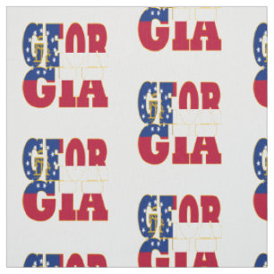 Georgia American state flag Fabric