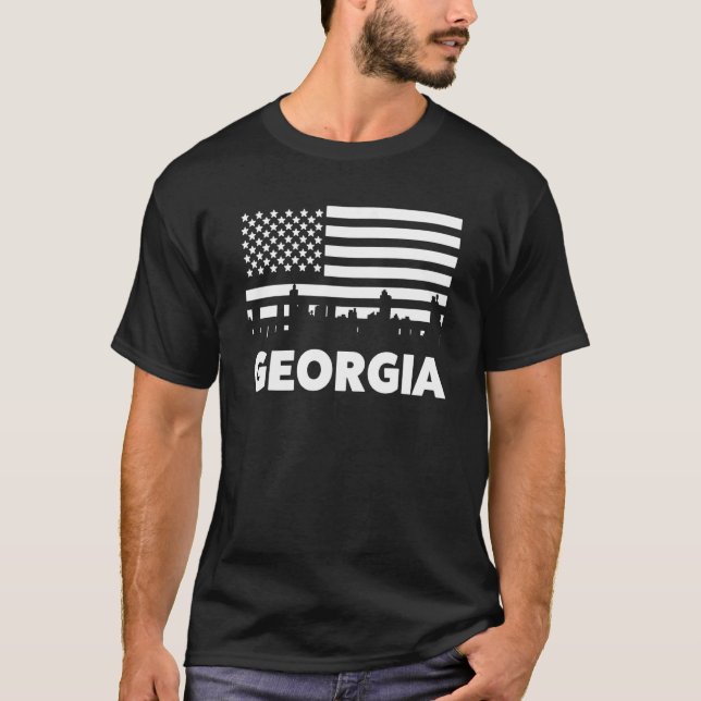 Georgia American State Usa T-Shirt (Front)