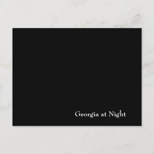Georgia at Night Postcard