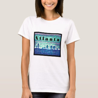 Georgia: Atlanta silhouette retro 80's design T-Shirt