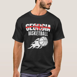 Georgia Basketball Fans Jersey Georgian Flag Sport T-Shirt