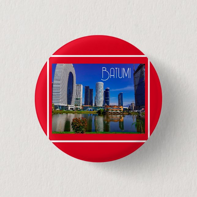 Georgia Batumi Architecture Landscape 3 Cm Round Badge (Front)