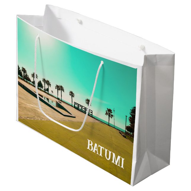 Georgia Batumi Architecture Landscape Large Gift Bag (Front Angled)