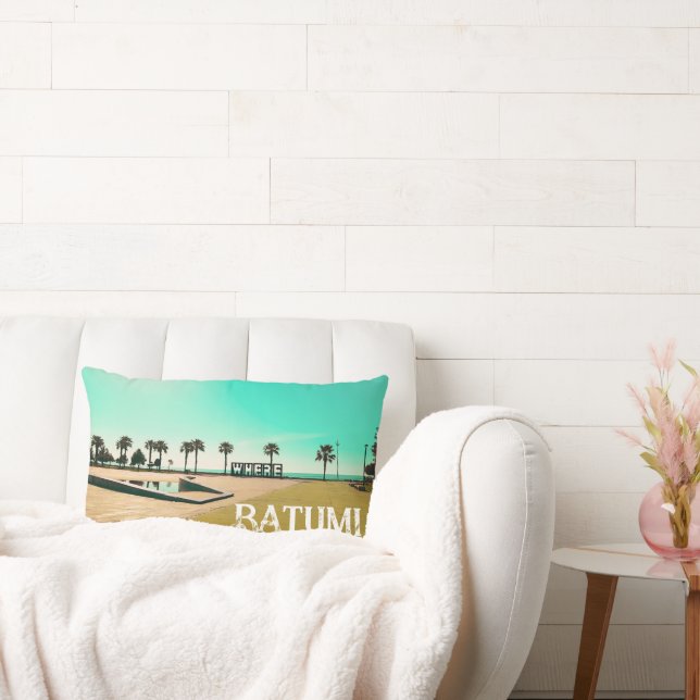 Georgia Batumi Architecture Landscape Lumbar Cushion (Couch)