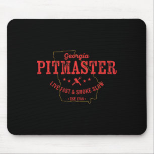 Georgia Bbq Pitmaster For Meat Smoking Barbecuing  Mouse Pad