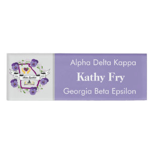 Georgia Beta Epsilon Nametag Template Name Tag