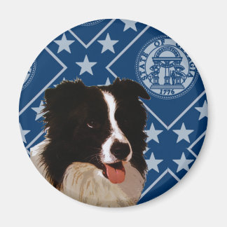 Georgia Border Collie Magnet