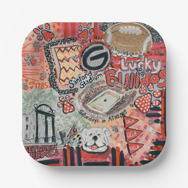 Georgia Bound Paper Plate (Front)