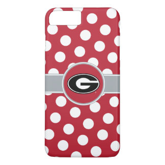 Georgia Bulldogs Logo | Polka Dots iPhone 8 Plus/7 Plus Case