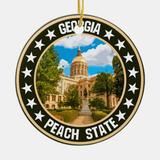 Georgia                                            ceramic ornament (Front)