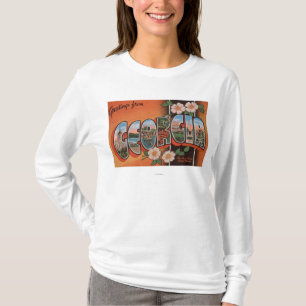 Georgia (Cherokee Rose) - Large Letter Scenes T-Shirt