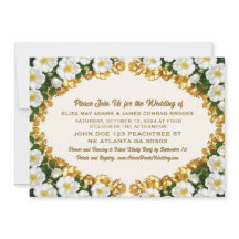 Georgia Cherokee Rose Photo Wedding Invitation