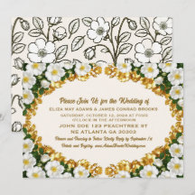 Georgia Cherokee Rose Wedding Invitation