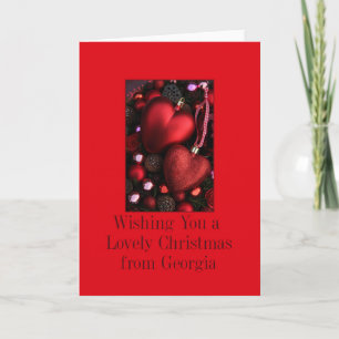 Georgia    Christmas Card, state specific Holiday Card