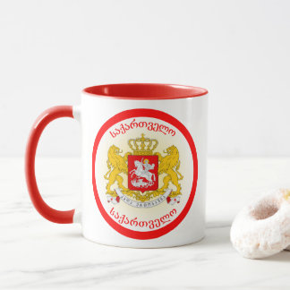 Georgia Coat of Arms Circle Shape  Mug