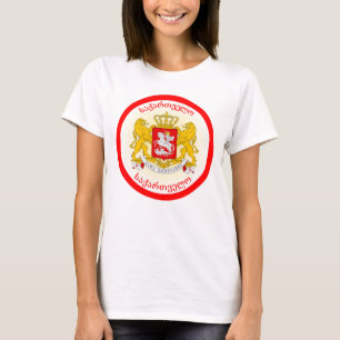 Georgia Coat of Arms Circle Shape T-Shirt