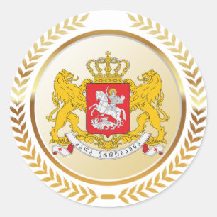Georgia Coat Of Arms Classic Round Sticker