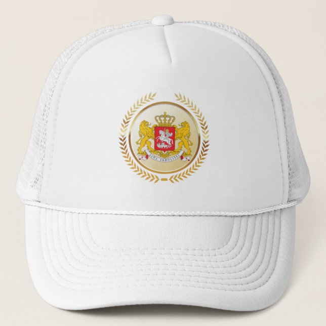Georgia Coat Of Arms Trucker Hat (Front)