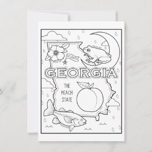 georgia colour me collage invitation