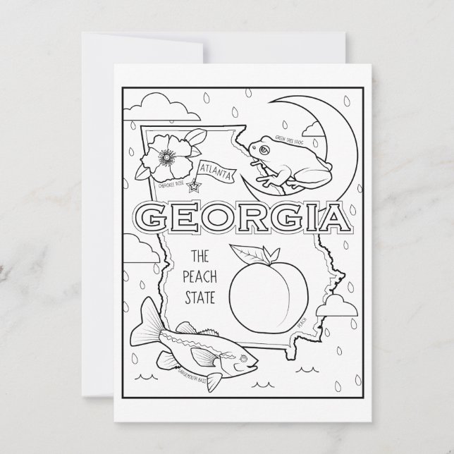 georgia colour me collage invitation (Front)
