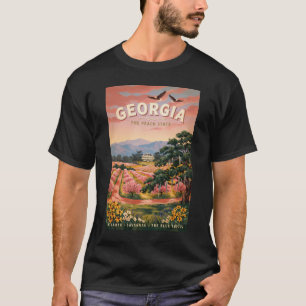 Georgia Country Illustration Travel Art Vintage T-Shirt