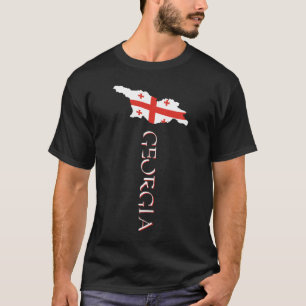 Georgia Country Map Flag T-Shirt