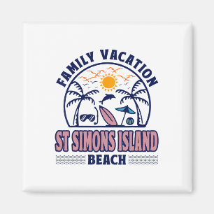 Georgia Family Vacation St Simons Island Beach Magnet