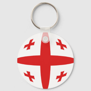 Georgia Fisheye Flag Keychain
