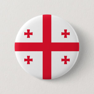 Georgia Flag 6 Cm Round Badge