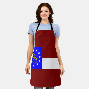 Georgia flag apron