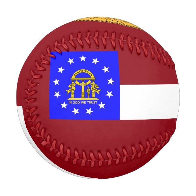 Georgia flag baseball (Front Left)