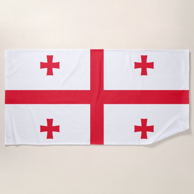 Georgia Flag Beach Towel (Front)