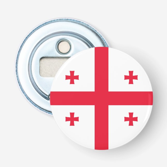 Georgia Flag Bottle Opener (Front)