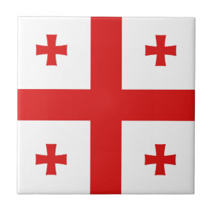 Georgia Flag Ceramic Tile