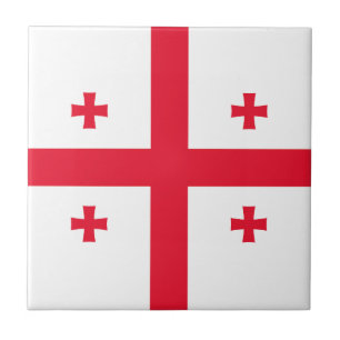 Georgia Flag Ceramic Tile