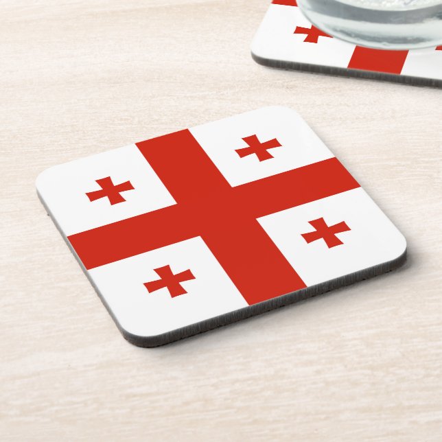 Georgia flag coaster (Left Side)