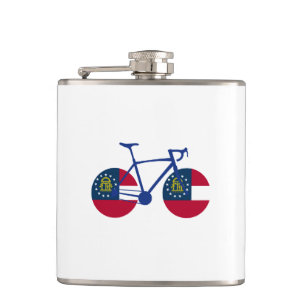 Georgia Flag Cycling Hip Flask