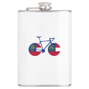 Georgia Flag Cycling Hip Flask