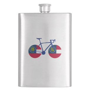 Georgia Flag Cycling Hip Flask