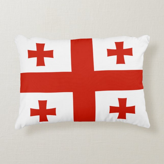 Georgia flag decorative cushion (Front)