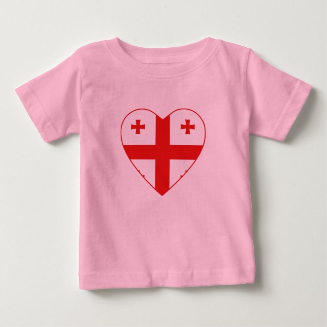 Georgia Flag Heart T-Shirt (Front)