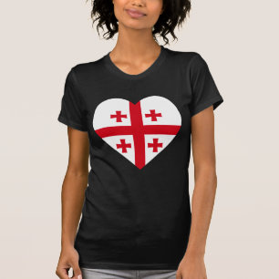 Georgia Flag Heart T-Shirt
