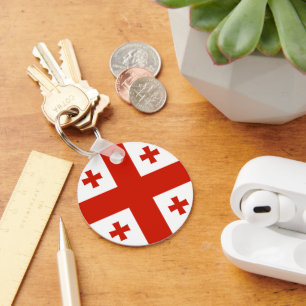 Georgia flag key ring