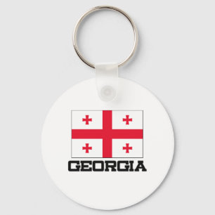 Georgia Flag Key Ring