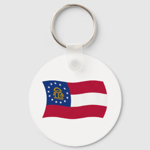 Georgia Flag Keychain