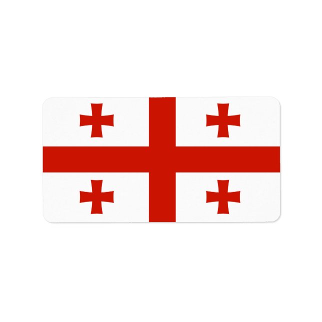 Georgia flag label (Front)