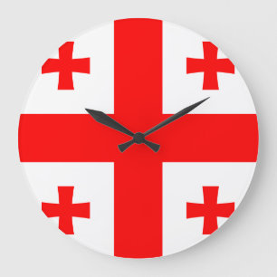 Georgia Flag Large Clock