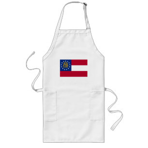 Georgia Flag Long Apron