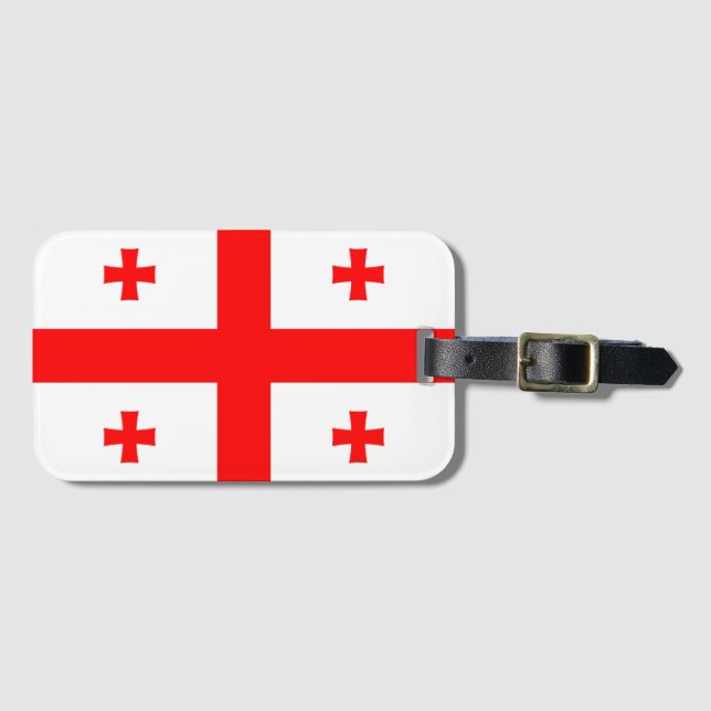 Georgia Flag Luggage Tag (Front Horizontal)