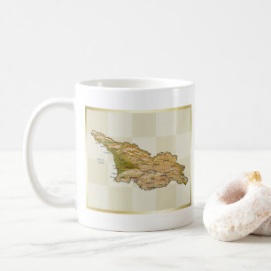 Georgia Flag + Map Mug